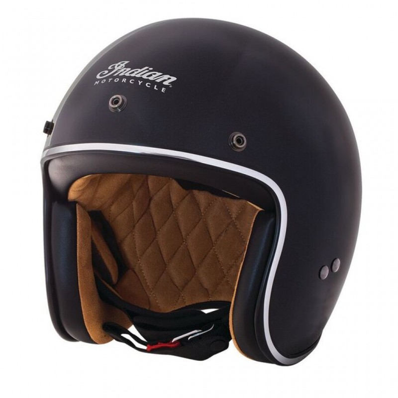 INTRUDER - CASCO ABIERTO INDIAN RETRO, NEGRO BRILLANTE