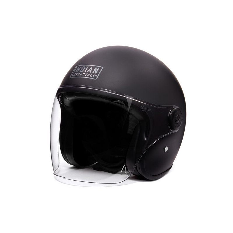 Tienda Intruder - CASCO JET INDIAN NEGRO MATE